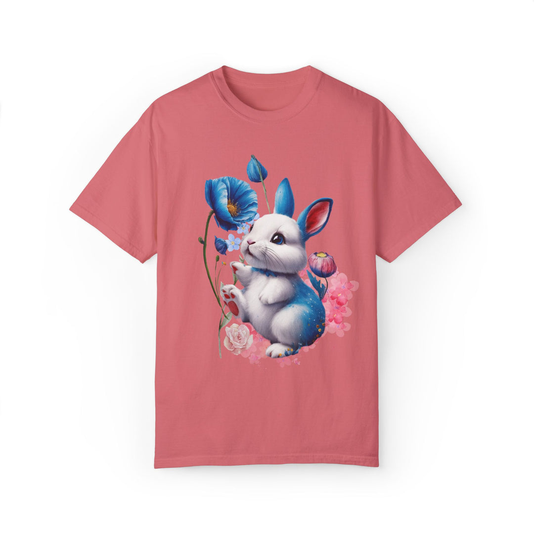 Rabbit Floral T-shirt T-Shirt Printify Watermelon S