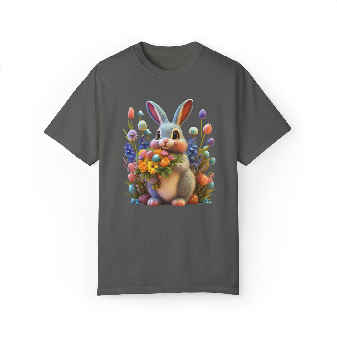 Bunny Bouquet T-shirt T-Shirt Printify Pepper S