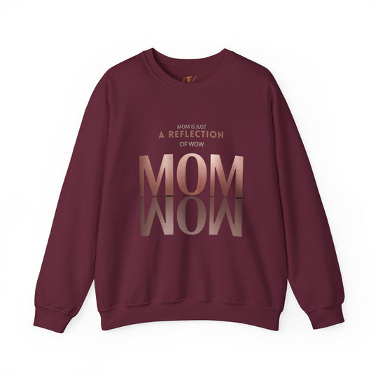 Reflective Mom Rose Gold Sweatshirt Sweatshirt Printify S Maroon