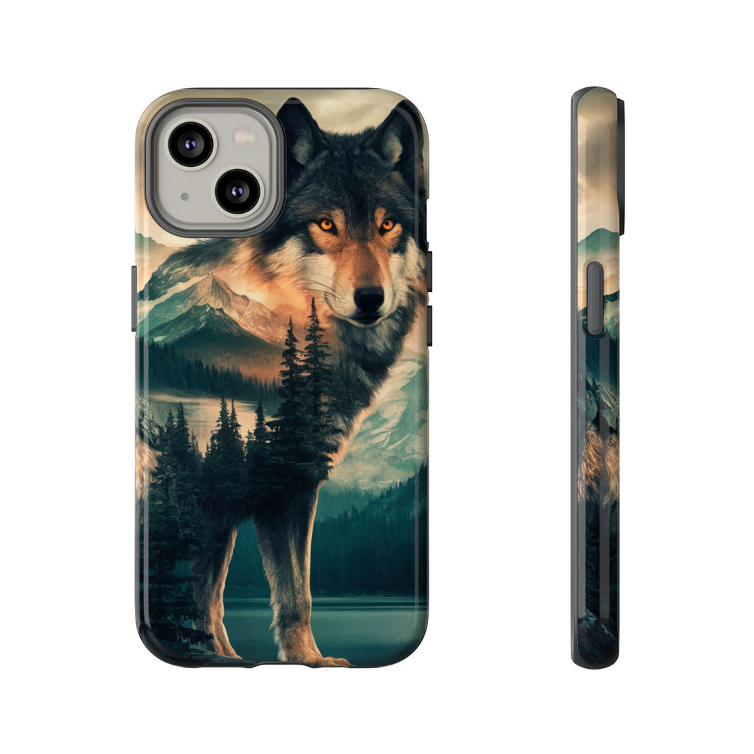 Wolf Tough Cases - Majestic Nature Landscape Phone Case Printify iPhone 14 Glossy