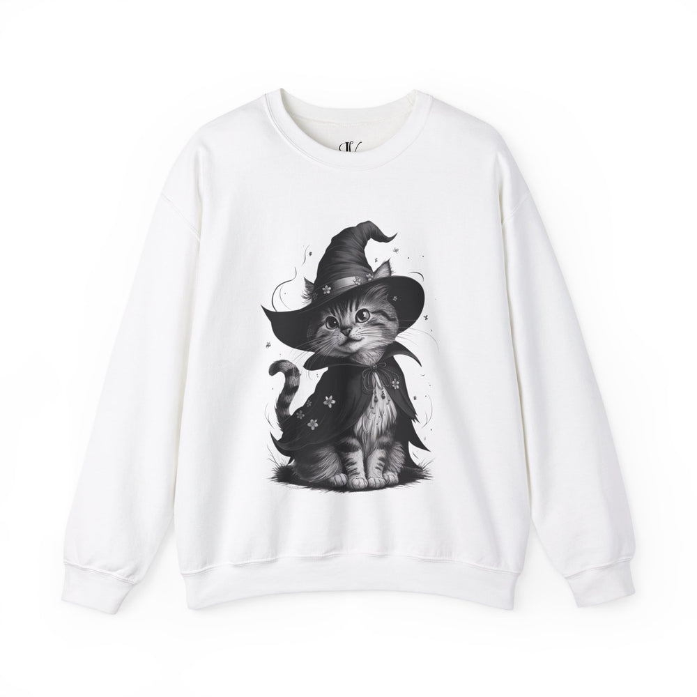 Halloween Witch Cute Cat Sweatshirt