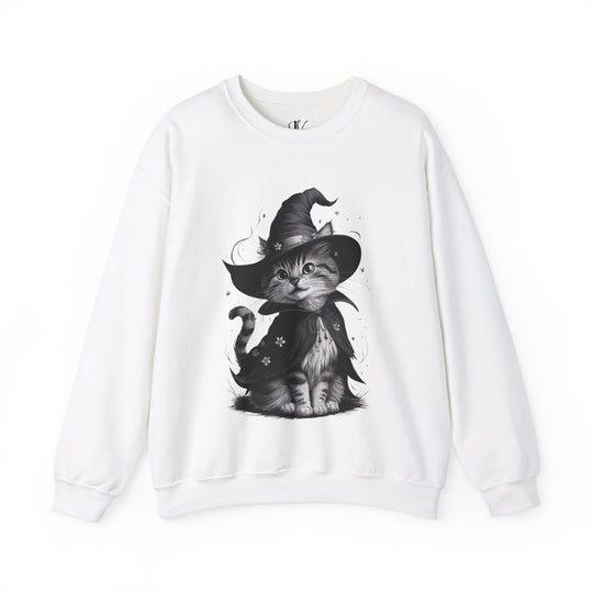 Halloween Witch Cute Cat Sweatshirt