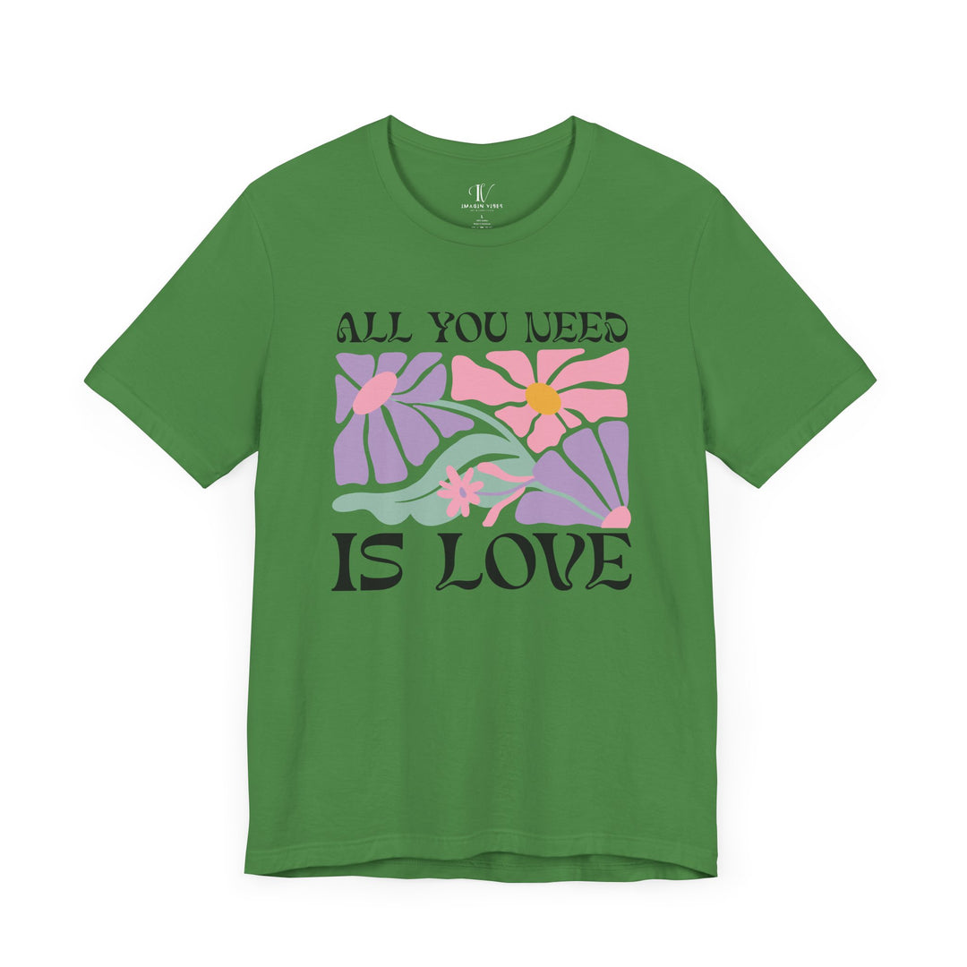 All You Need Is Love: Boho Vibes T-Shirt T-Shirt Printify Leaf XS