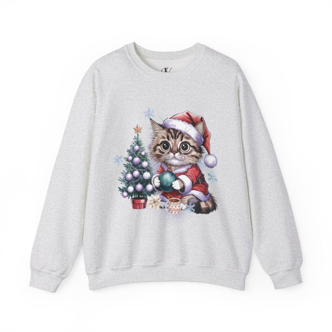 Tabby Cat Santa Crewneck Sweatshirt