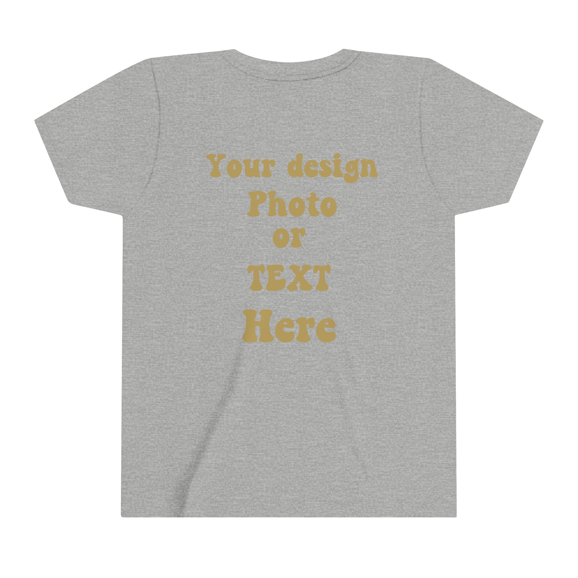 Youth Short Sleeve Tee - Personalized with Your Photo, Text, and Design Kids clothes   