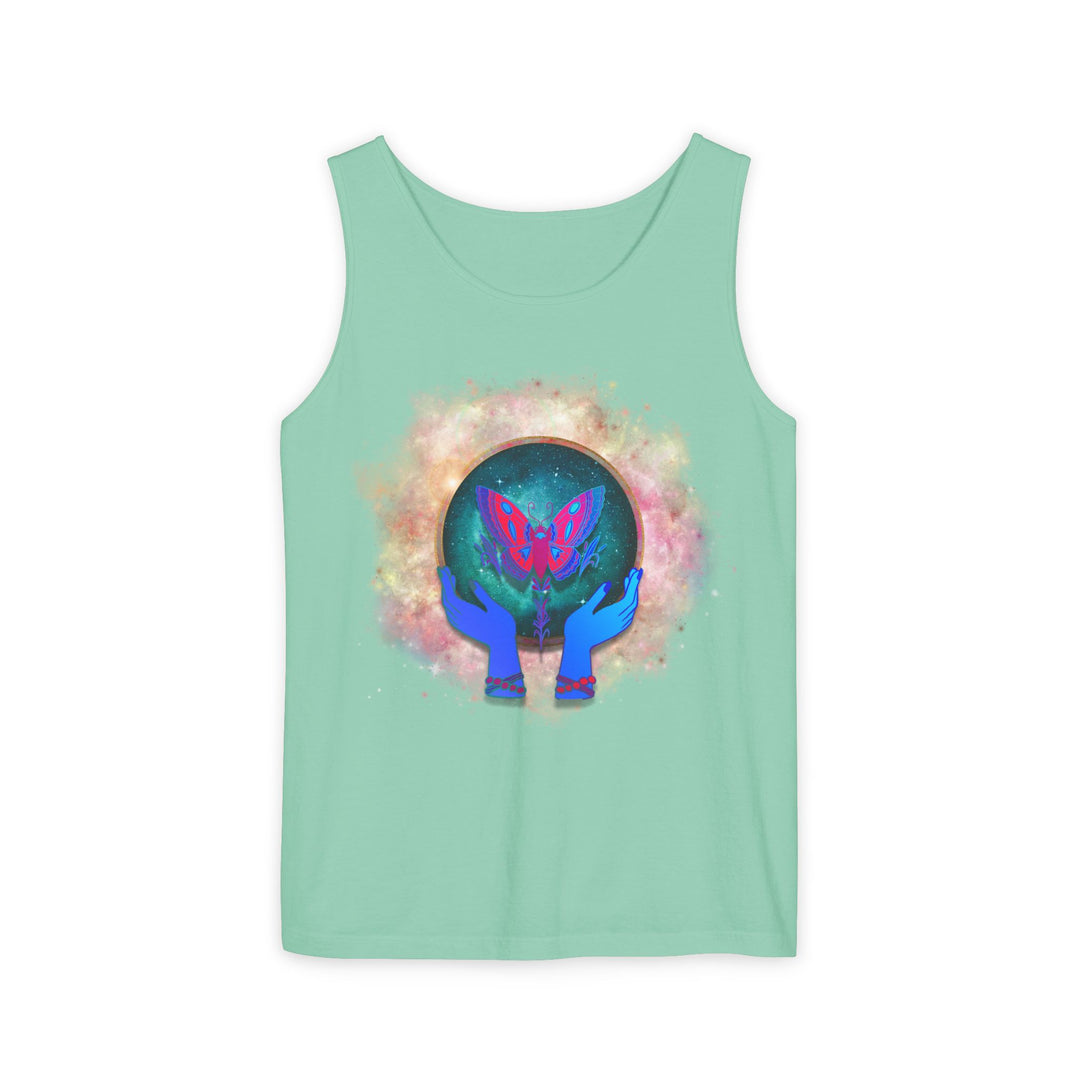 Cosmic Butterfly Unisex Tank Top - Mystical and Spiritual Tank Top Printify Island Reef XS