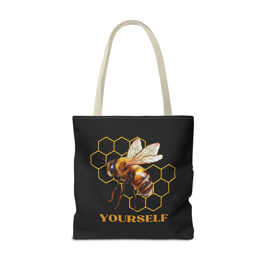 Bee Yourself Tote Bag Bags Printify 18" × 18'' Beige