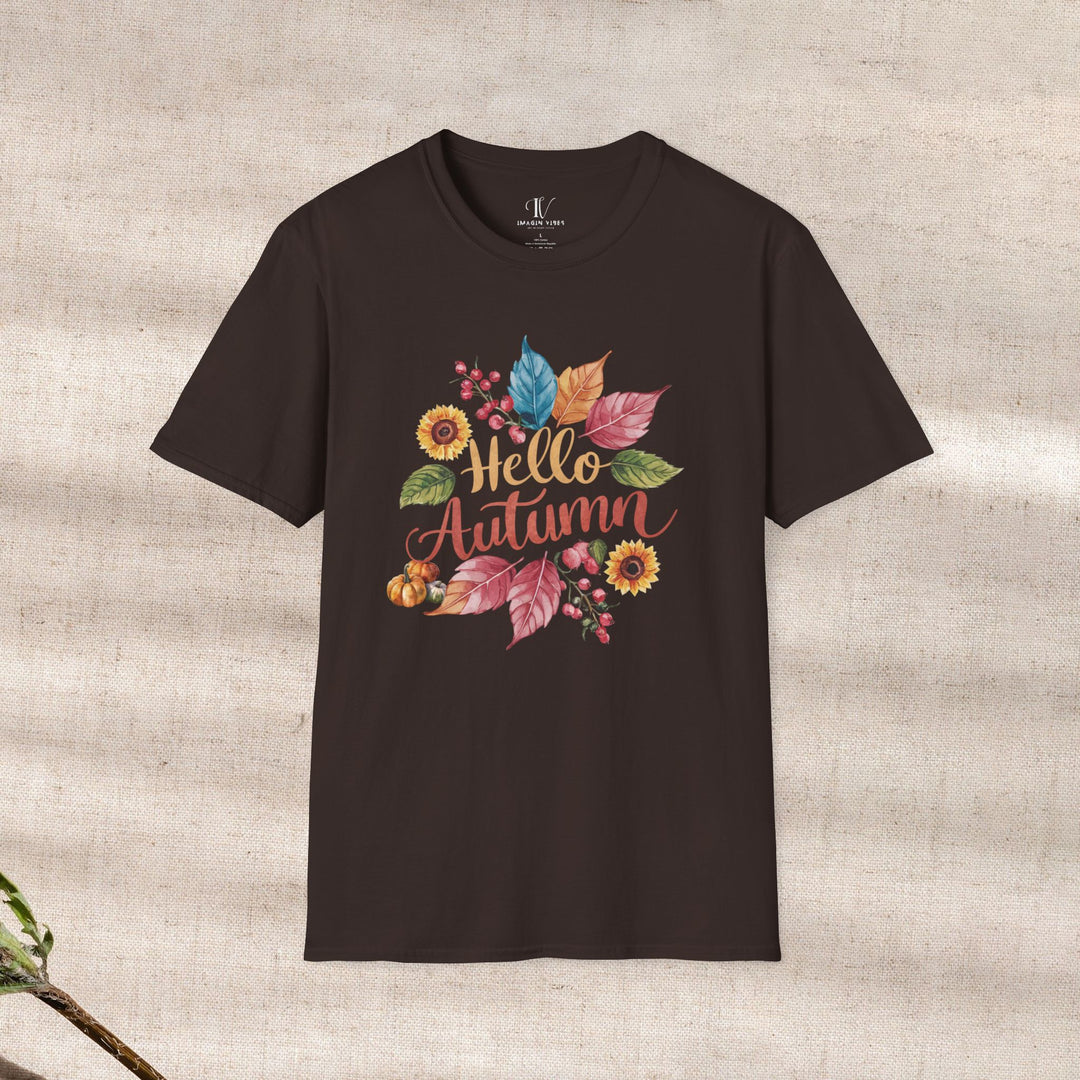 Autumnal Watercolor: Hello Autumn T-Shirt