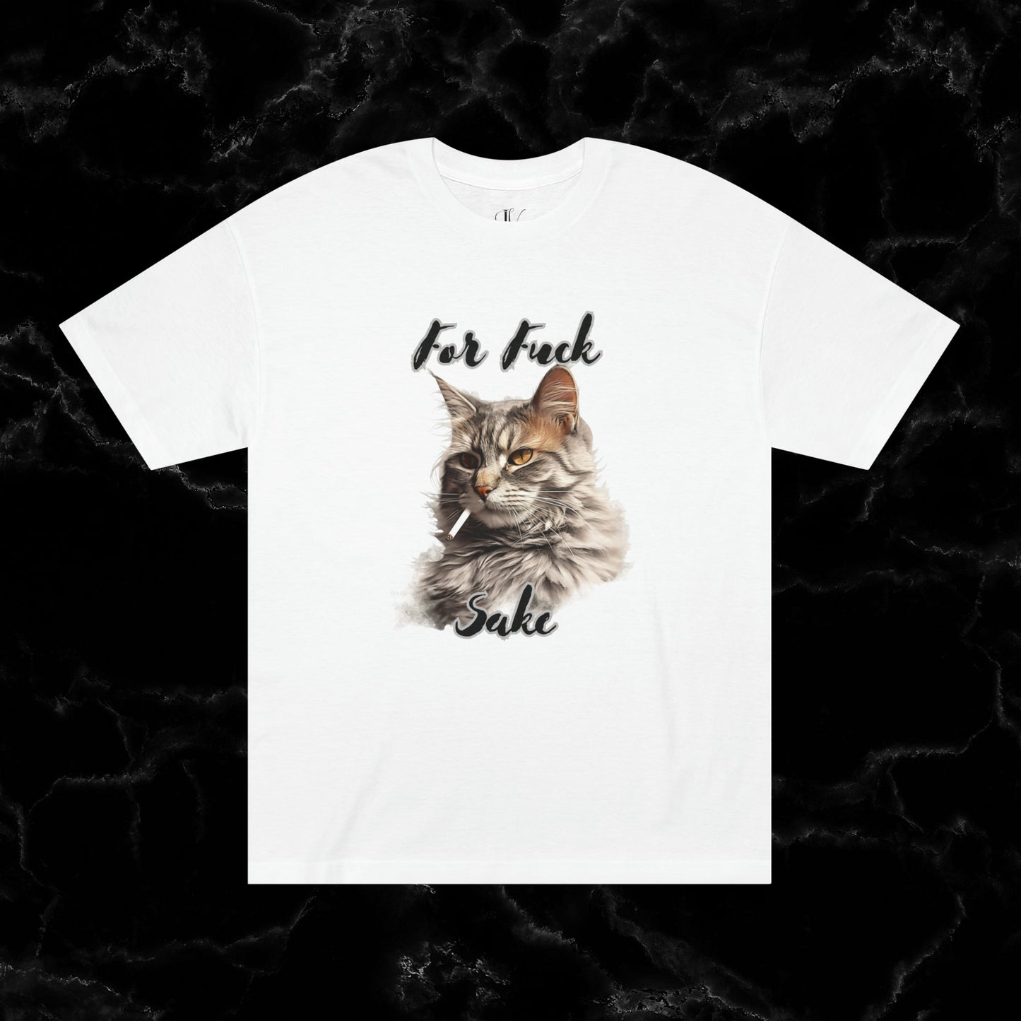 For Feline's Sake: Funny 'For Fuck Sake' Shirt - Perfect Gift for Cat Lovers T-Shirt White S 