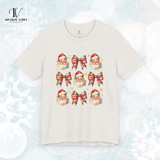 Christmas Tee - Festive Santa Claus Pattern