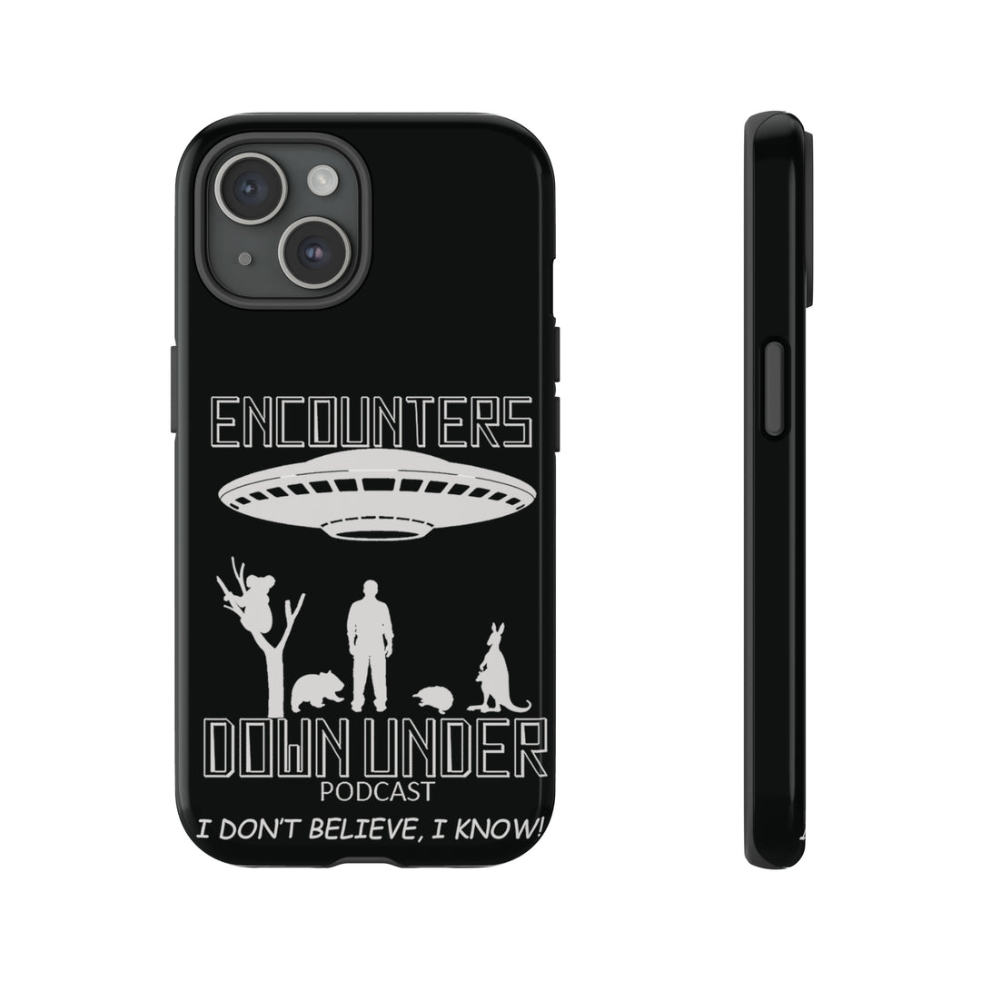 Encounters Down Under Podcast Tough Cases - Protect Your Tech Phone Case iPhone 15 Glossy 