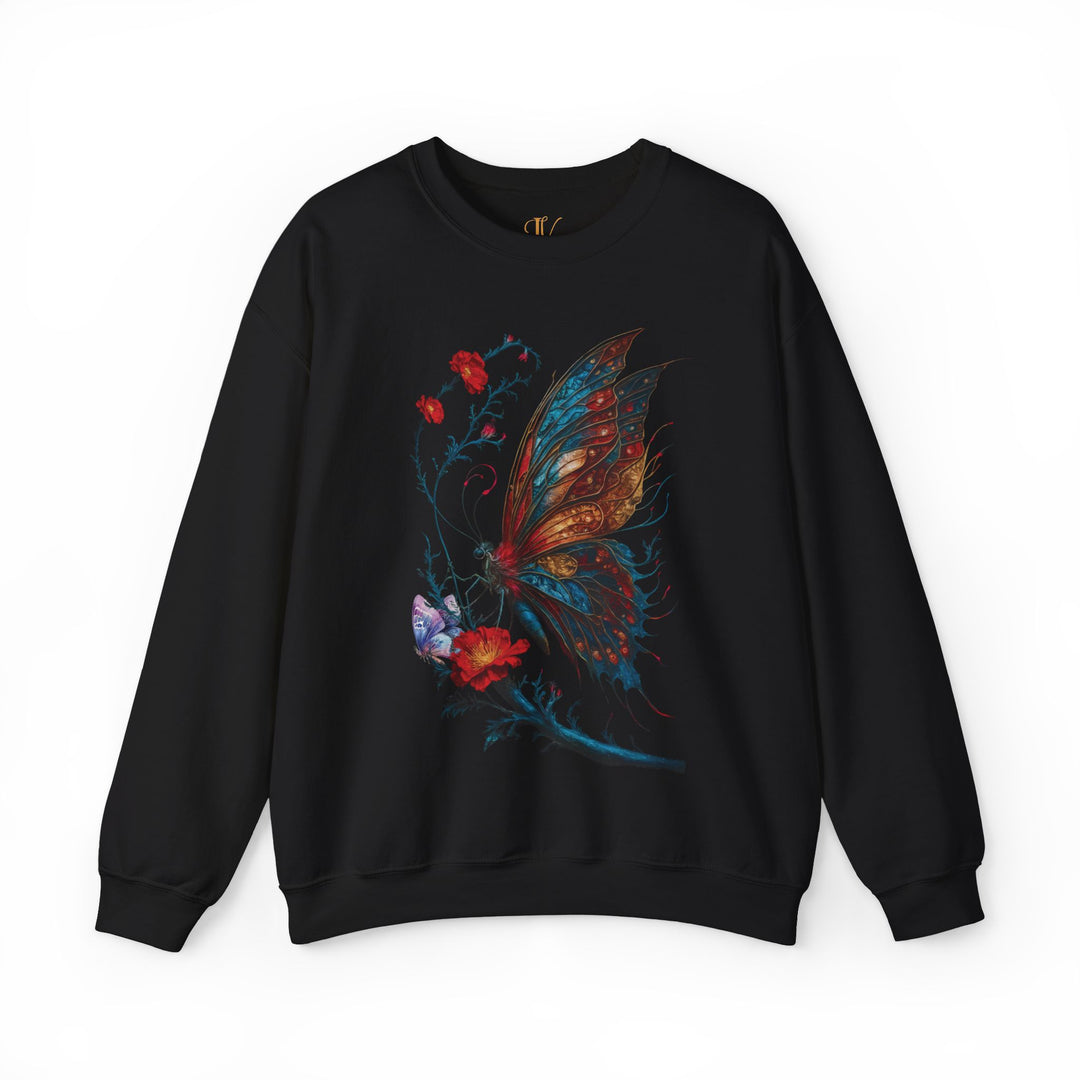 Vintage Butterfly Sweatshirt Sweatshirt Printify