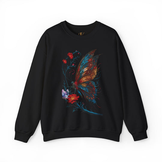 Vintage Butterfly Sweatshirt Sweatshirt Printify