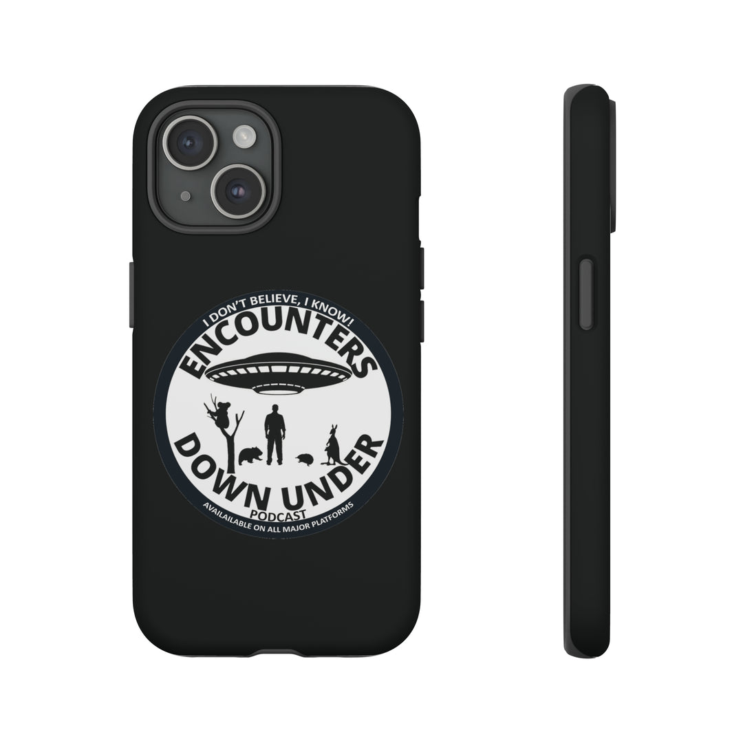 Encounters Down Under Podcast Tough Cases - Protect Your Tech with Podcast Swag Phone Case iPhone 15 Matte 