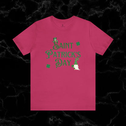 Saint Patrick's Day Shirt - St. Paddy's Day Lucky Irish Shamrock Leaf Clover Flag Beer T-Shirt T-Shirt Berry XS 
