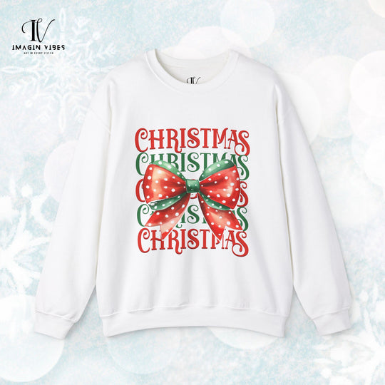 Christmas Coquette Bow Sweatshirt