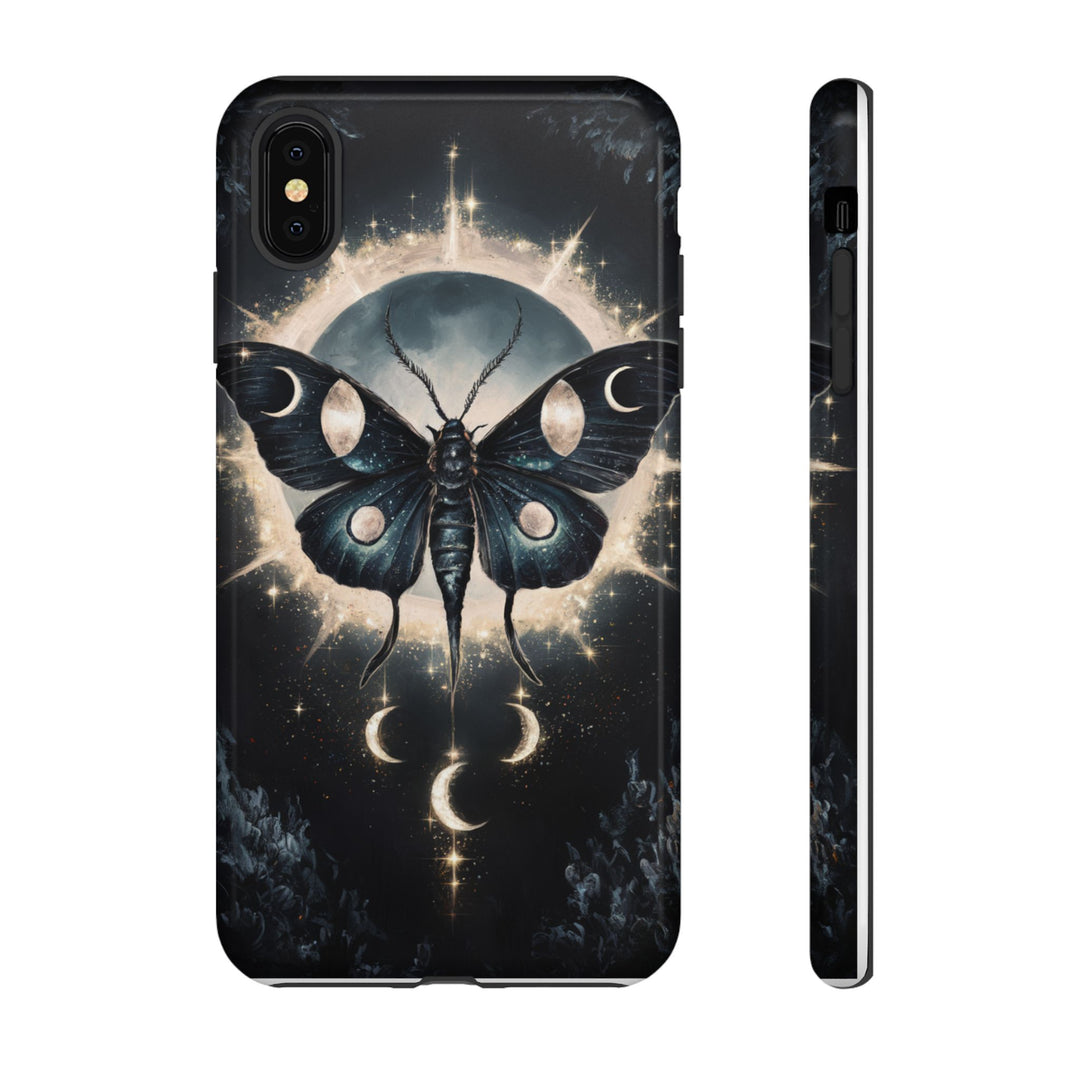 Phone Cases - Dark Academia Moth with Moon Phone Case Printify