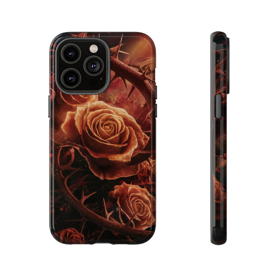 Gothic Roses Phone Case Phone Case Printify iPhone 14 Pro Max Glossy