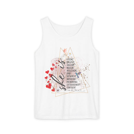 Empowering Self-Love Tank Top Tank Top Printify White XS