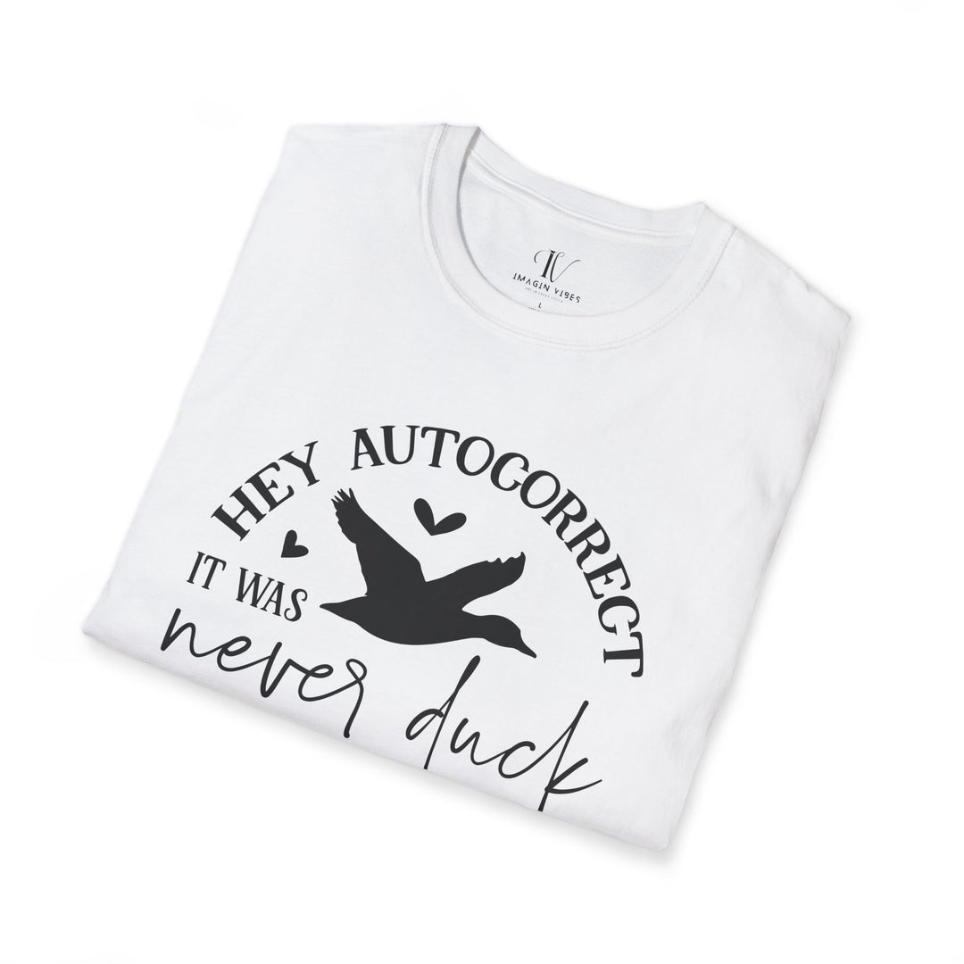 Humorous Autocorrect Duck T-Shirt T-Shirt Printify