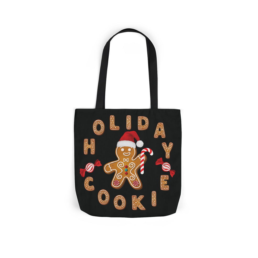 Holiday Cookie Canvas Tote Bag Accessories Printify 16" × 16'' Black