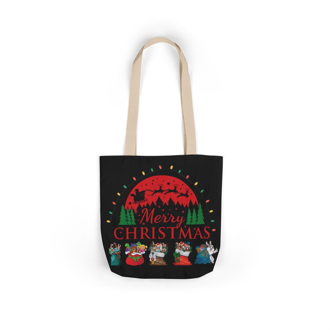 Merry Christmas Tote Bag Accessories Printify 13" × 13'' Beige
