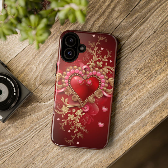 Phone Cases - Romantic Heart Design for Valentine's Day Phone Case Printify