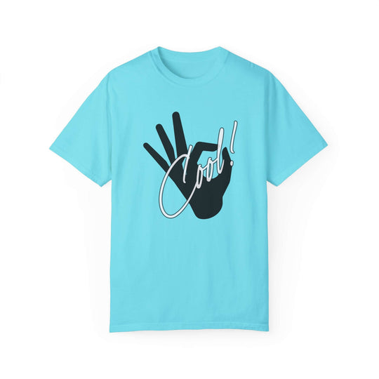 Cool Hand Gesture T-Shirt T-Shirt Printify Lagoon Blue S