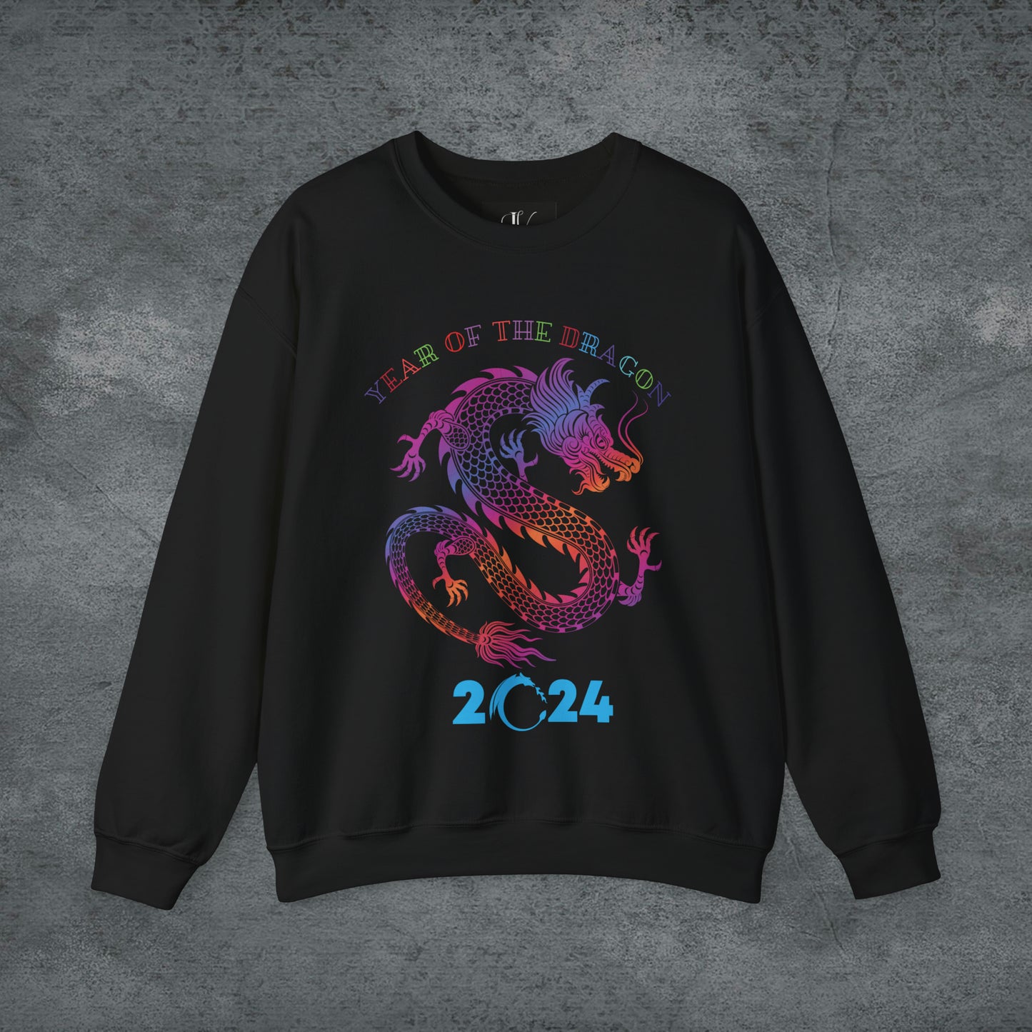 Year of the Dragon Sweatshirt - 2024 Chinese Zodiac Shirt for Lunar New Year Celebrations Sweatshirt S Black 