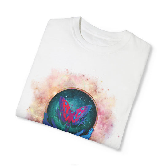 Mystical T-shirt with Cosmic Butterfly T-Shirt Printify