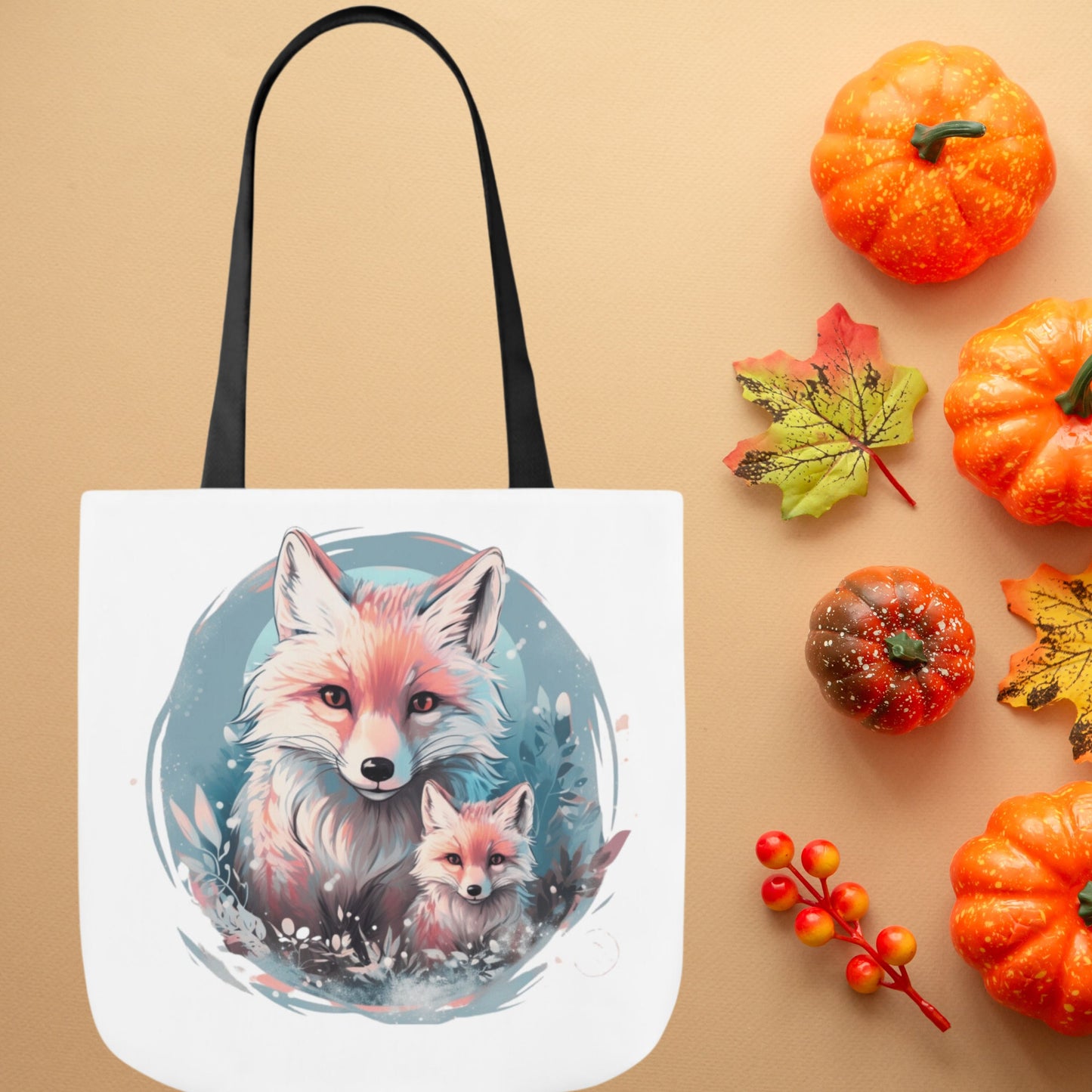 Embrace Cozy Vibes: Cozy Cute Fox Cottagecore, Vintage Aesthetic Tote Bag, Woodland Green Witch Tootie | Whimsical Fashion Delights Accessories   