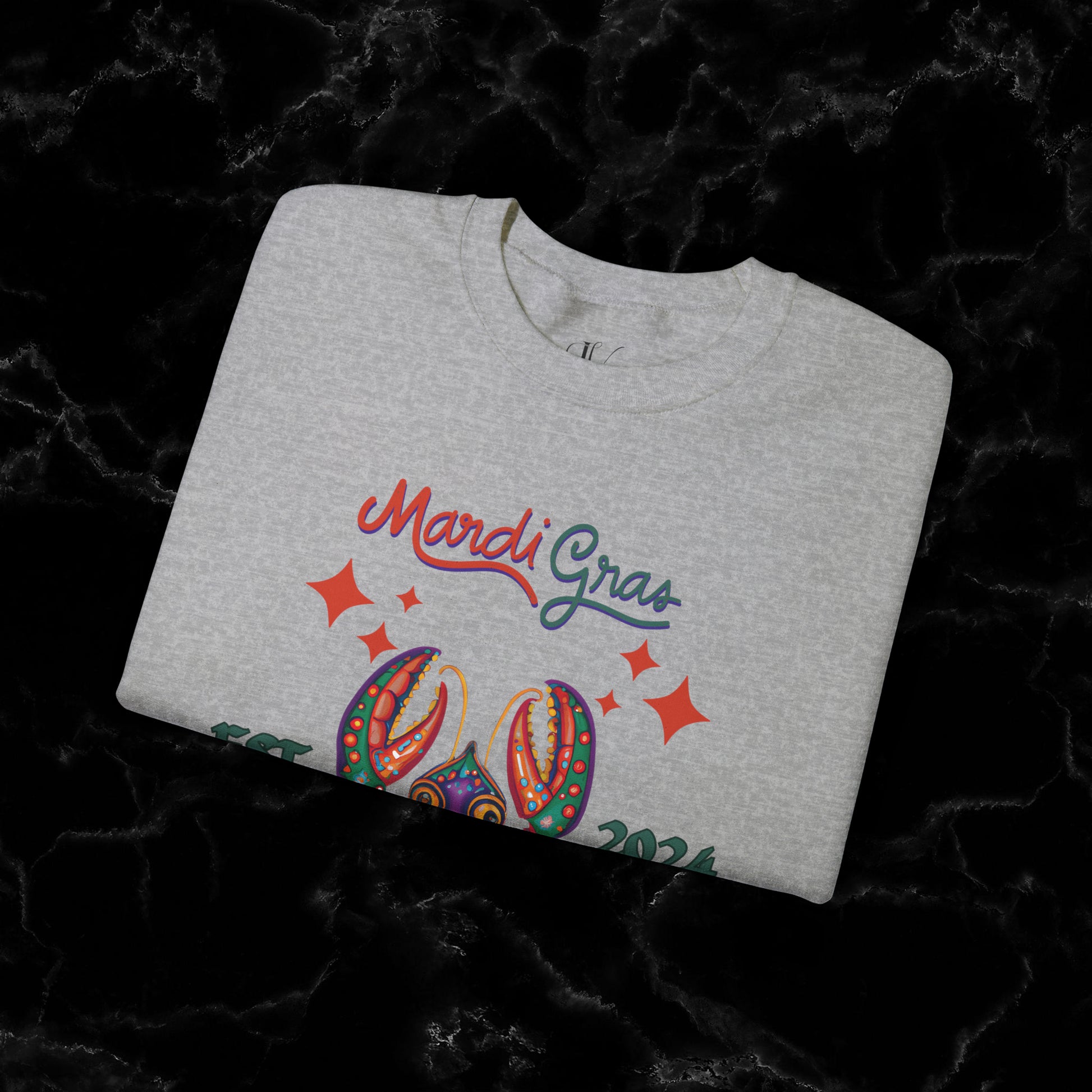 Mardi Gras Sweatshirt Women - NOLA Luxury Bachelorette Sweater, Unique Fat Tuesday Shirt, Louisiana Girls Trip Sweater, Mardi Gras Social Club Style Sweatshirt   
