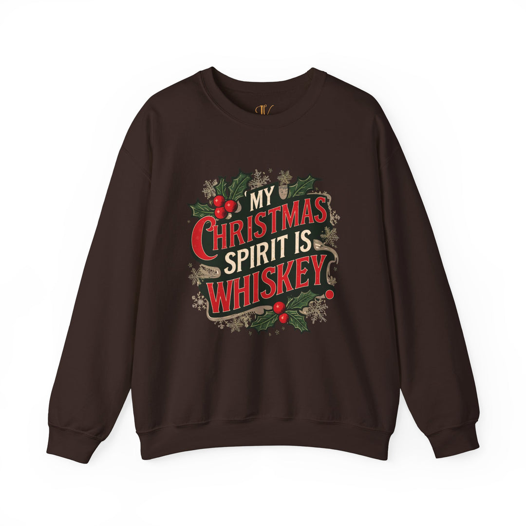 Christmas Humor Crewneck Sweatshirt Sweatshirt Printify S Dark Chocolate