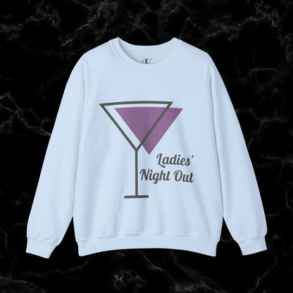 Ladies' Night Out - Dirty Martini Social Club Sweatshirt - Elevate Your Night Out with Style and Sass in this Chic and Comfortable Sweatshirt! Sweatshirt S Light Blue 
