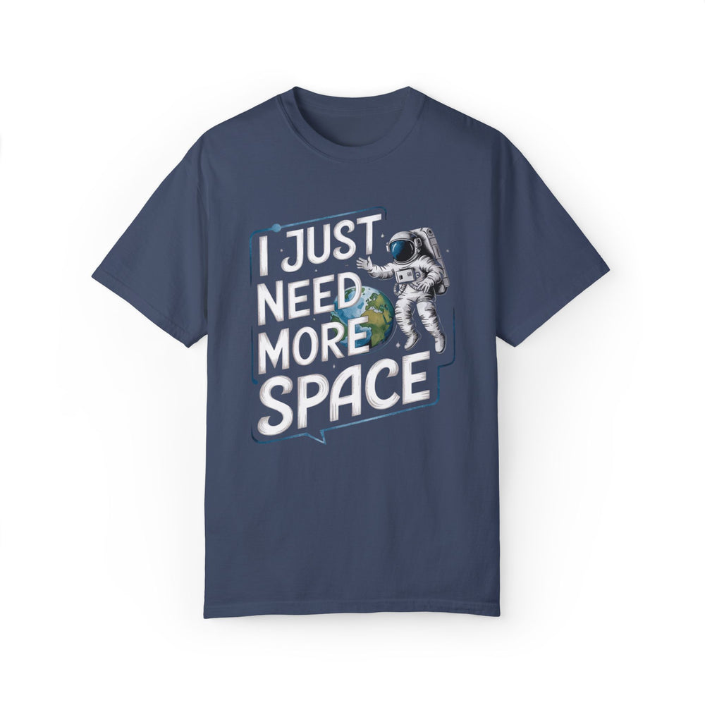 Astronaut T-shirt I JUST NEED MORE SPACE Unisex T-Shirt Printify Midnight S