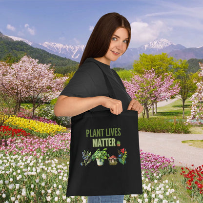 Plant Lady Tote Bag - Cute Gardening Bag, Plant Lives Matter - Women's Plant Lover Gift, Funny Plant Birthday Gift, Plant-Based Mother Gift Bags   