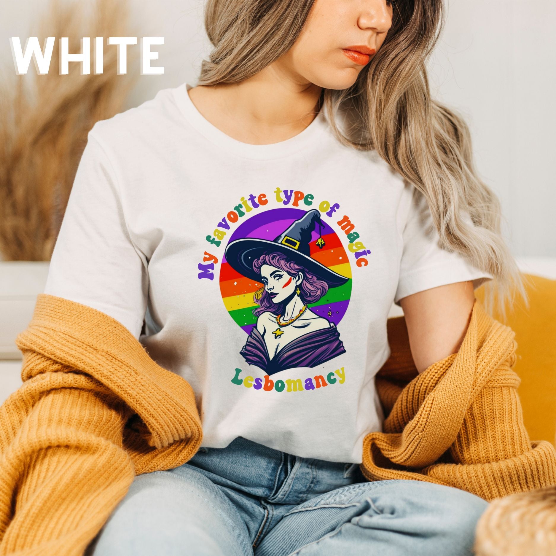 Halloween LGBT T-Shirt | Gay Witch Shirt - Spooky and Proud Tee - LGBT Halloween Shirt - Lesbian Halloween T-Shirt   