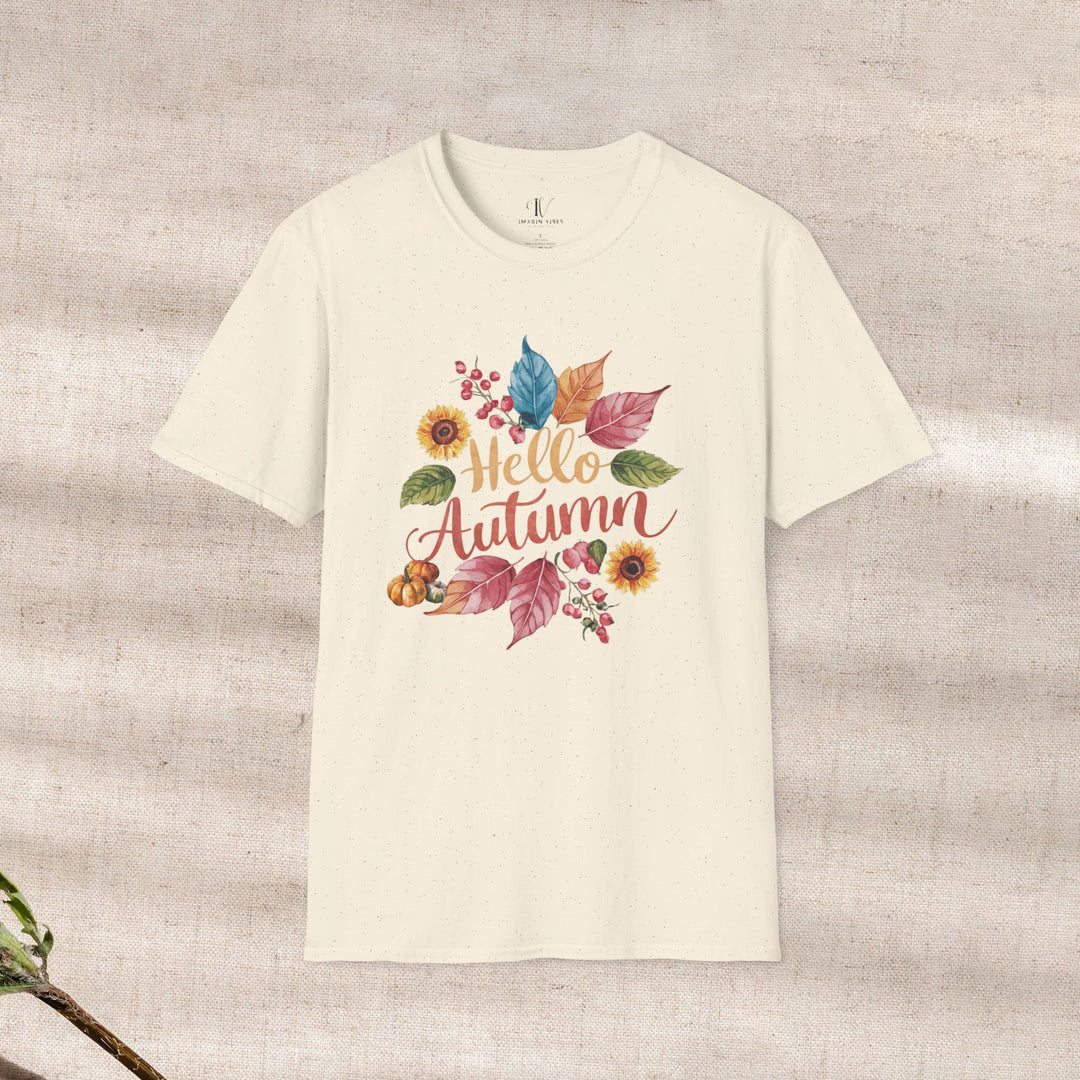 Autumnal Watercolor: Hello Autumn T-Shirt