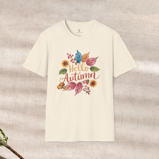 Autumnal Watercolor: Hello Autumn T-Shirt