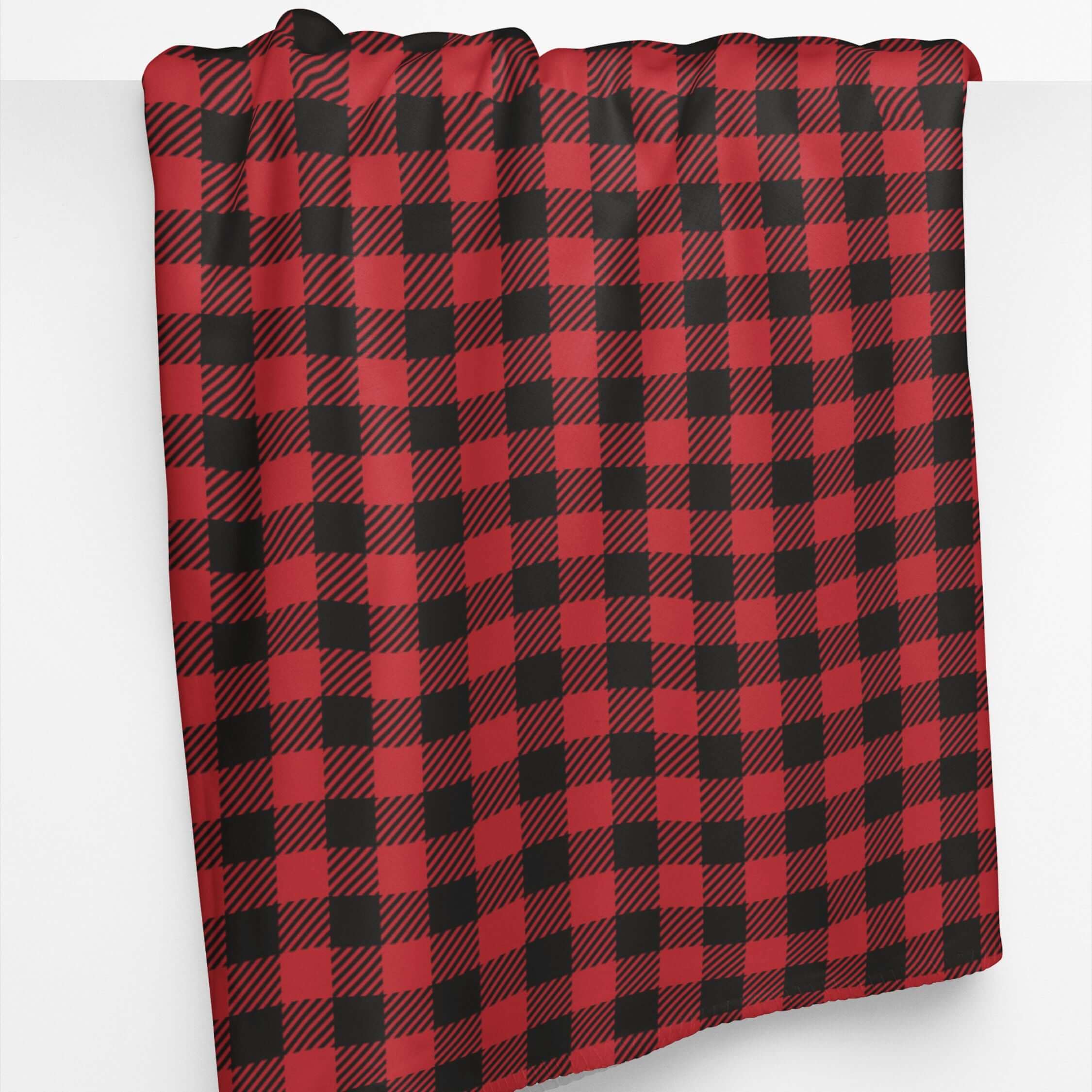 Sherpa Fleece Blanket - Buffalo Check Pattern Home Decor Printify