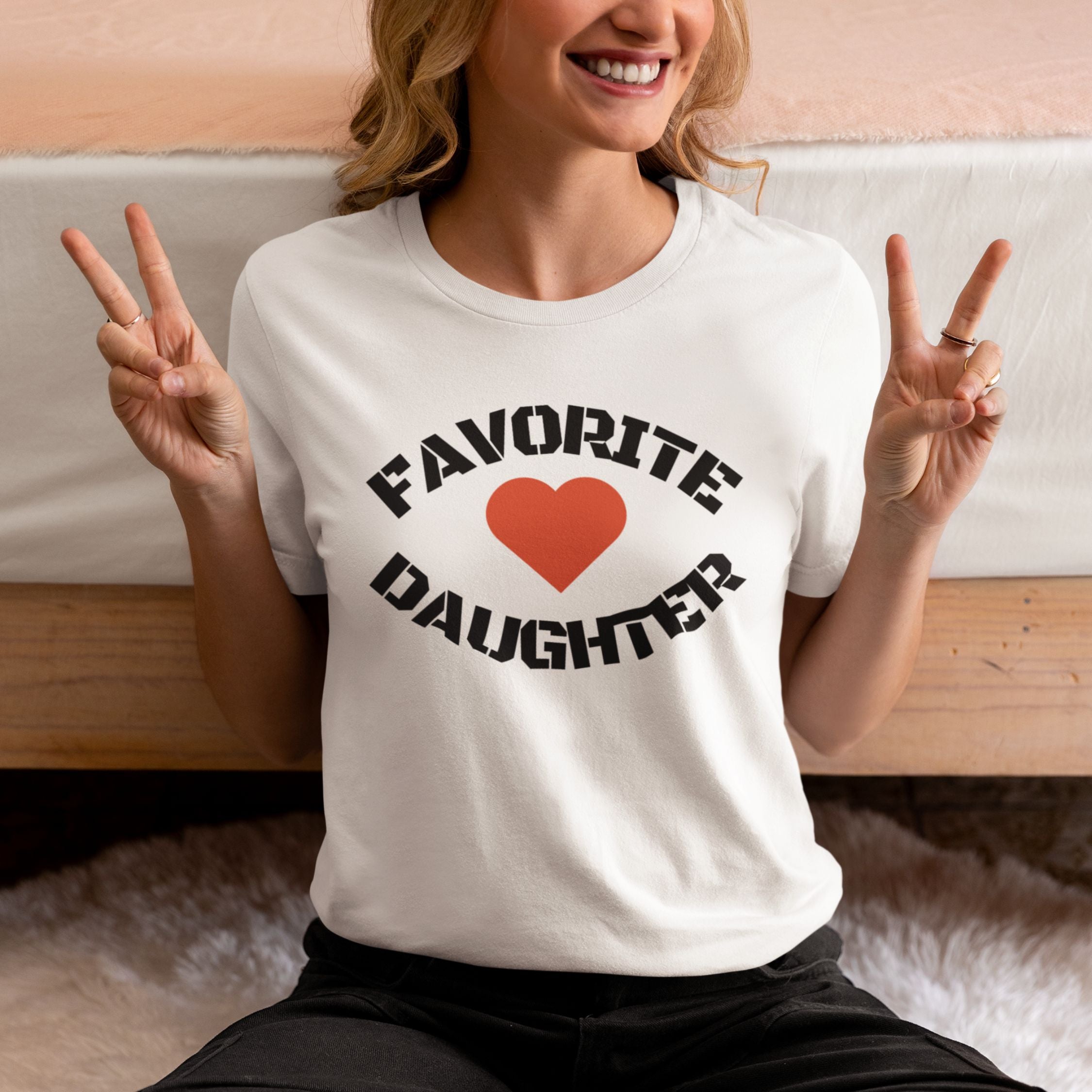 Favorite Daughter Tee T-Shirt Printify White M