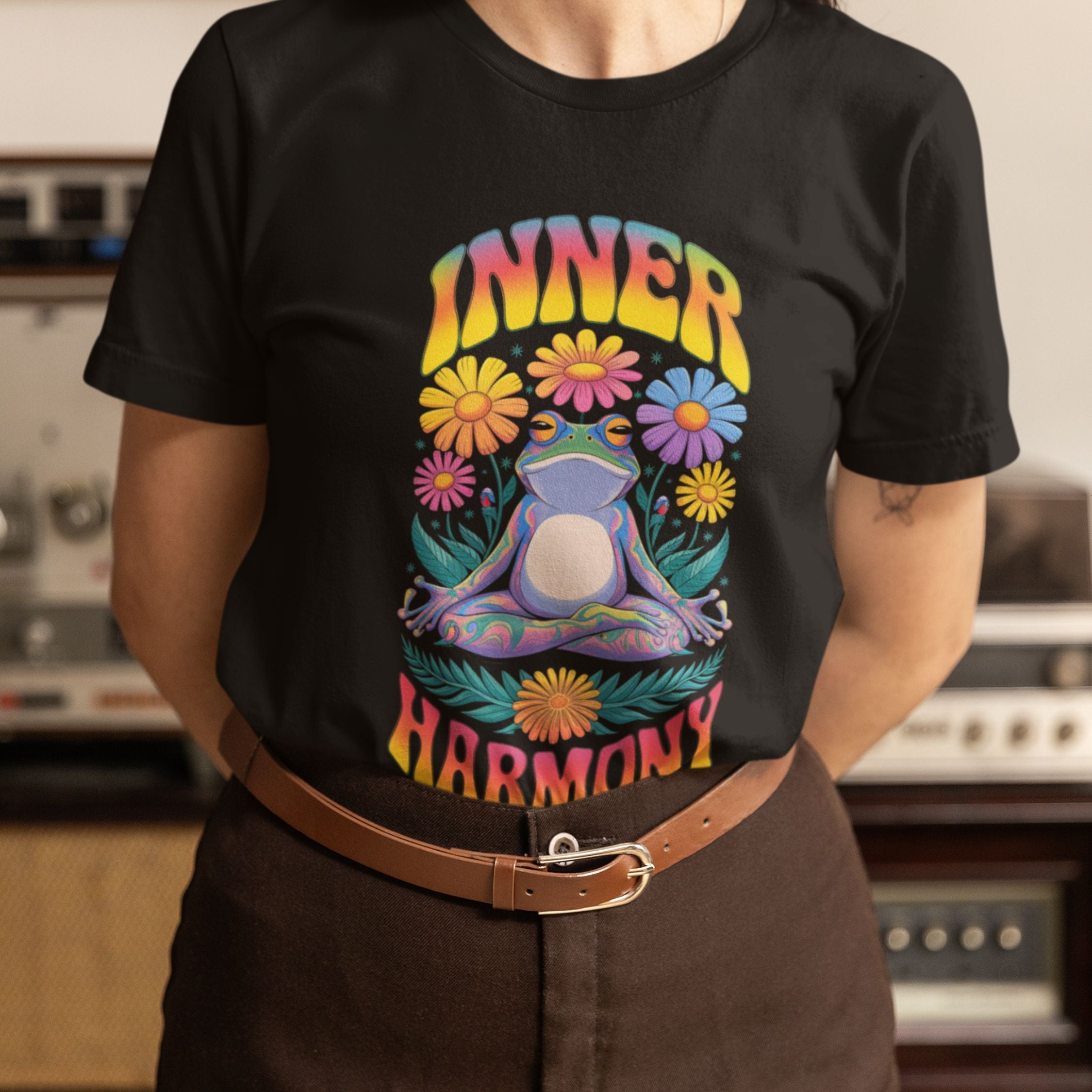 Psychedelic Frog Unisex Tee - Inner Harmony T-Shirt Printify