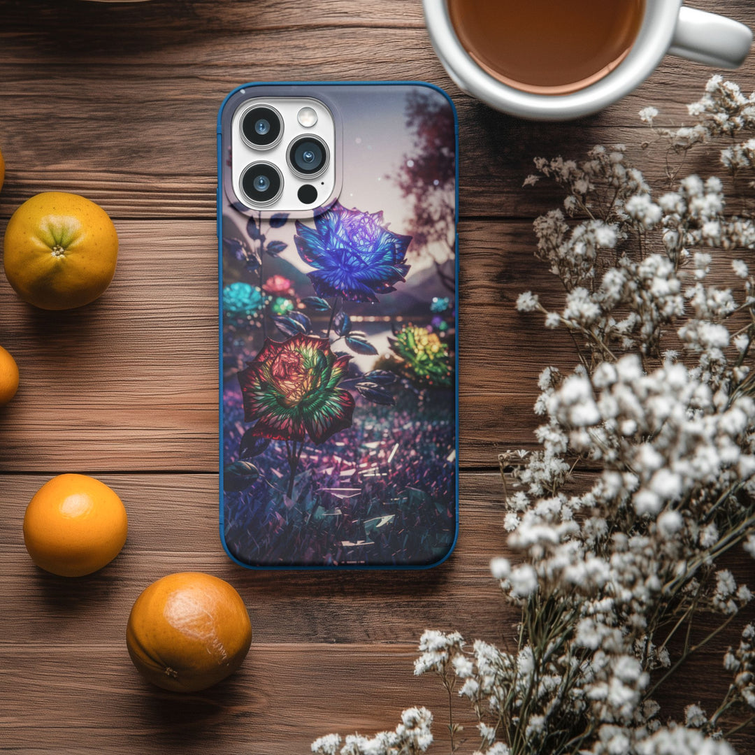 Phone Case - Surreal Glowing Roses Phone Case Printify