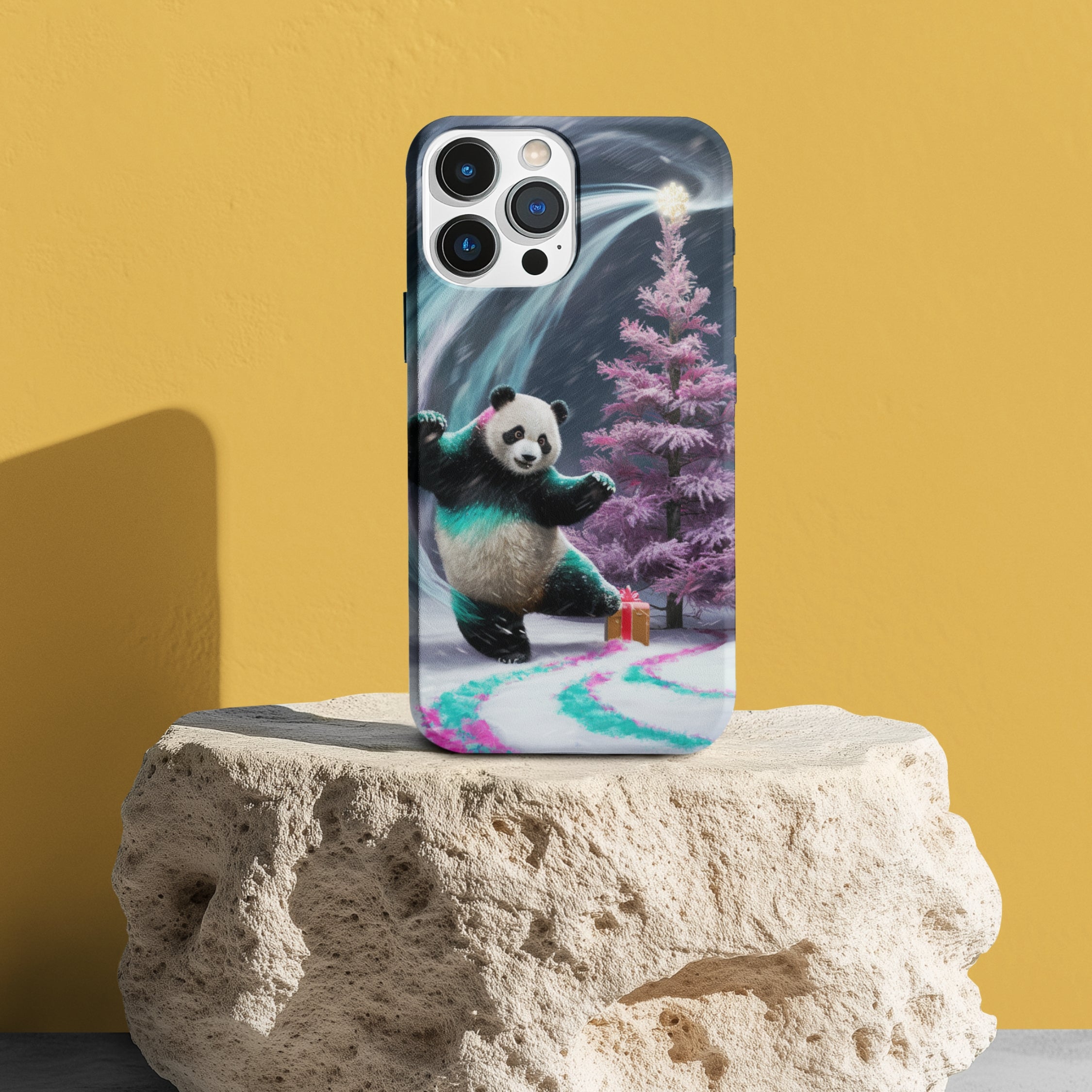 Christmas Panda Tough Case Phone Case Printify