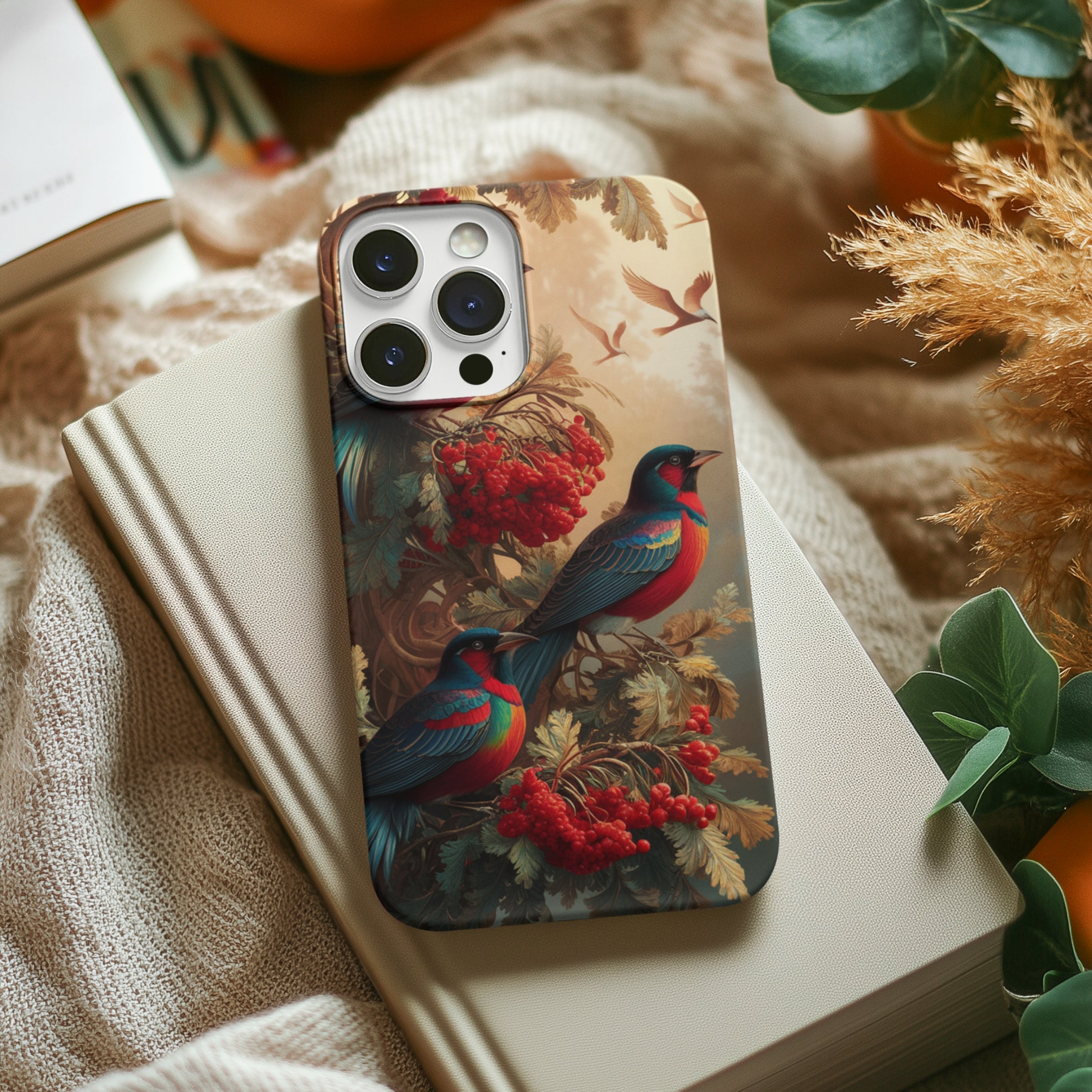 Phone Cases Vintage Nature-Inspired Elegant Birds Phone Case Printify