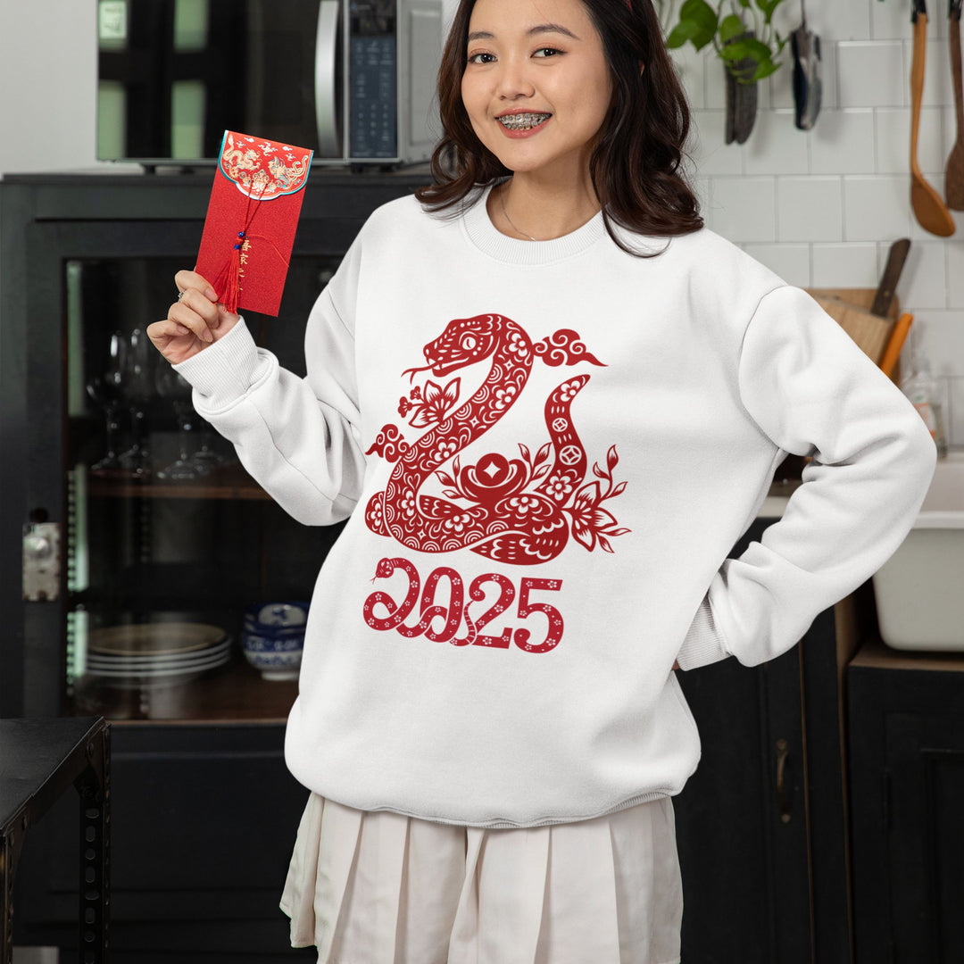 Year of the Snake Sweatshirt - Chinese Zodiac 2025 Sweatshirt Printify