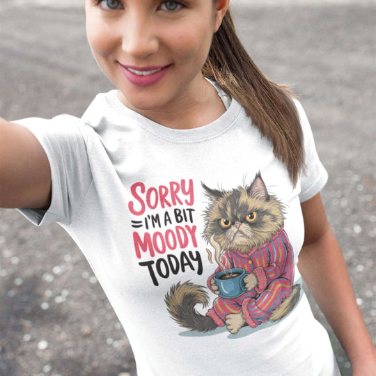 Moody Cat T-Shirt T-Shirt Printify