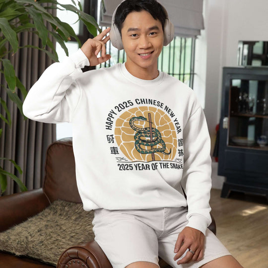 Chinese New Year 2025 Sweatshirt with Snake Sweatshirt Printify