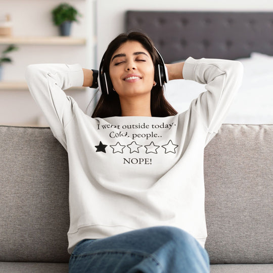 Cold People NOPE Unisex Sweatshirt Sweatshirt Printify