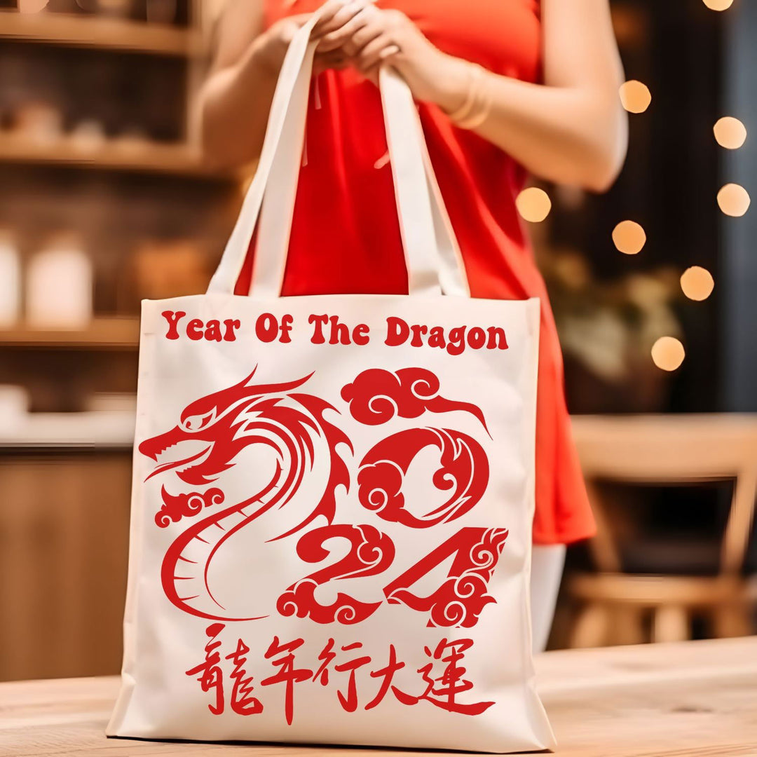 2024 Year of the Dragon Tote Bag - Imagin Vibes - 